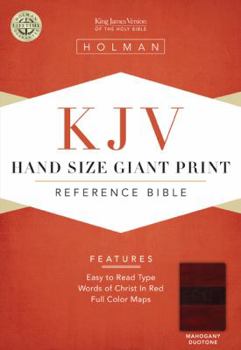 Imitation Leather Hand Size Giant Print Reference Bible-KJV [Large Print] Book