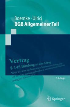 Paperback BGB Allgemeiner Teil [German] Book