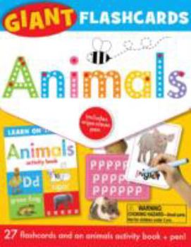 Hardcover Animals: Giant Flashcards (Learn on the Go) Book