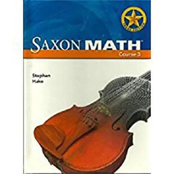 Hardcover Saxon Math Course 3 Texas: Teacher Materials Set Grade 8 Book