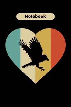 Notebook: Raven Bird Animal Lover Gift Diary | Blank Date & Blank Lined Notebook Journal | 6x9 Inch 120 Pages White Paper