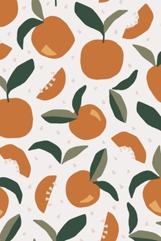 Notebook: 150 Thin-Lined Pages, Great for Students, Teachers, Professors, Dreamers, and Anyone Who Writes, Fresh Abstract Oranges Pattern Cover