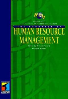 Hardcover Iebm Handbook of Human Resource Management Book