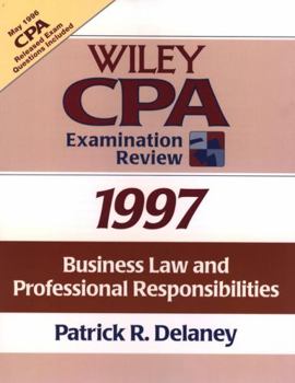 Hardcover Wiley CPA Examination Review, 1997: Business Law Book