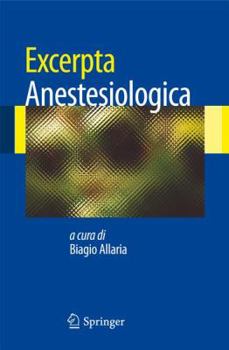 Paperback Excerpta Anestesiologica [Italian] Book