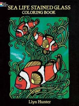 Paperback Sea Life Stained Glass Coloring Book