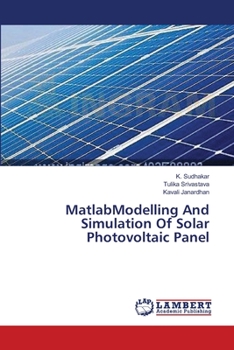 Paperback MatlabModelling And Simulation Of Solar Photovoltaic Panel Book