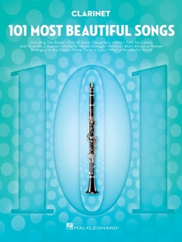 Paperback 101 Most Beautiful Songs for Clarinet Book