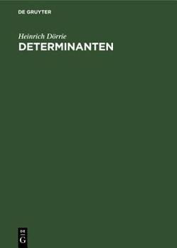 Hardcover Determinanten [German] Book