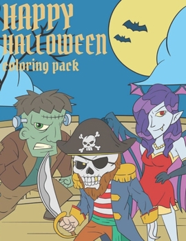 Paperback Happy Halloween: Coloring Pack Book