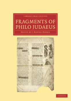 Paperback Fragments of Philo Judaeus Book