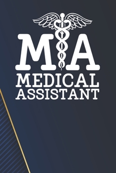MA - Medical Assistant Notebook: White Blank MA - Medical Assistant Notebook / Journal Gift ( 6 x 9 - 110 blank pages )