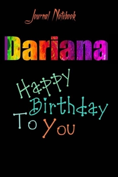 Paperback Dariana: Happy Birthday To you Sheet 9x6 Inches 120 Pages with bleed - A Great Happy birthday Gift Book