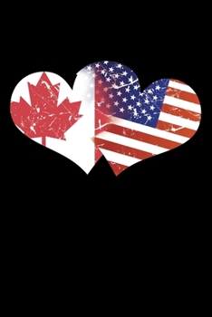 Paperback Canadian American Pride Notebook Book