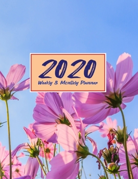 Paperback 2020 Planner Weekly & Monthly 8.5x11 Inch: Nature Under Sky One Year Weekly and Monthly Planner + Calendar Views Book