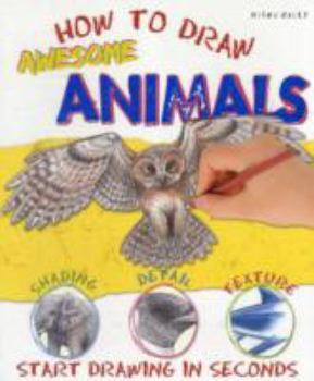 Paperback Awesome Animals (How To Draw) Book