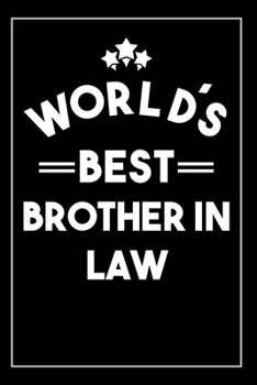 Paperback Worlds Best Brother: Blank Lined Notebook Book