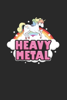 Carnet De Notes: Heavy Metal Unicorn Cadeau Amusant Arc 120 Pages, 6X9 (Environ A5) Journal Ligné (French Edition)