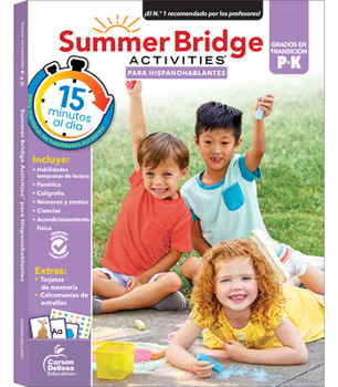 Paperback Summer Bridge Activities Spanish Prek-K, Grades Pk - K Book