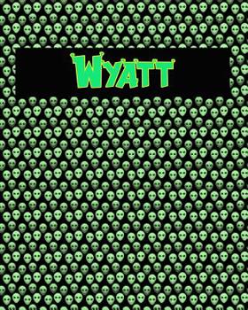 Paperback 120 Page Handwriting Practice Book with Green Alien Cover Wyatt: Primary Grades Handwriting Book