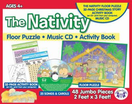 Game Nativity Giant Floor Puzzle & CD Book