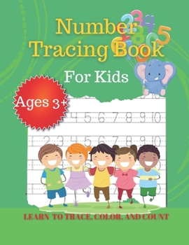 Paperback Number Tracing Book for Kids: Numbers Tracing Practice Workbook Book