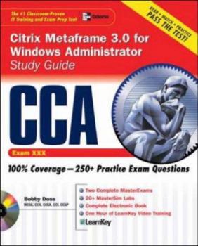 Paperback CCA Citrix MetaFrame Presentation Server 3.0 Study Guide (Exam 223) Book
