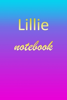 Paperback Lillie: Blank Notebook - Wide Ruled Lined Paper Notepad - Writing Pad Practice Journal - Custom Personalized First Name Initia Book