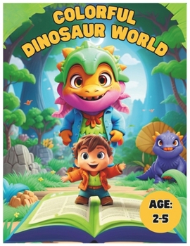 Paperback Colorful Dinosaur World Book