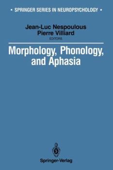 Paperback Morphology, Phonology, and Aphasia Book
