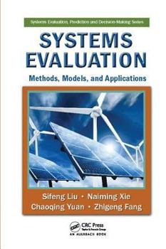 Paperback Systems Evaluation: Methods, Models, and Applications Book