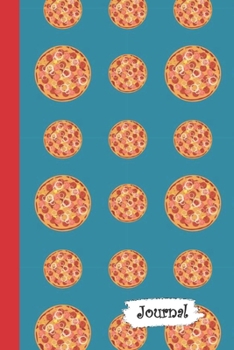 Paperback Journal: Whole Pepperoni Pizza Diary with Blank Lined Notebook Paper Book