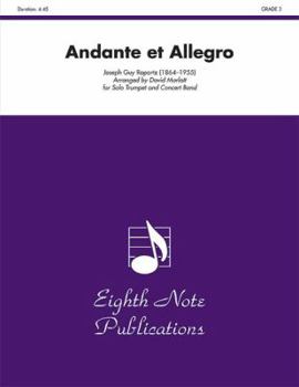 Paperback Andante Et Allegro: Solo Trumpet and Concert Band, Conductor Score Book