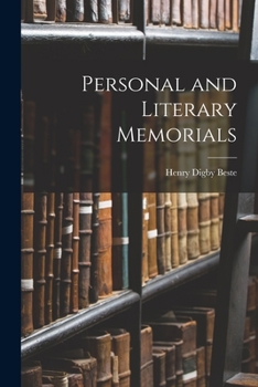 Paperback Personal and Literary Memorials Book