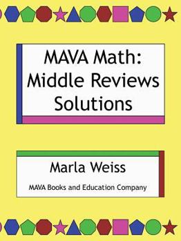 Paperback Mava Math: Middle Reviews Solutions Book