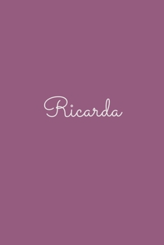 Ricarda: notebook with the name on the cover, elegant, discreet, official notebook for notes, dot grid notebook,