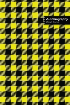 Paperback Autobiography Lifestyle Journal, Blank Write-in Notebook, Dotted Lines, Wide Ruled, Size (A5) 6 x 9 In (Yellow) Book