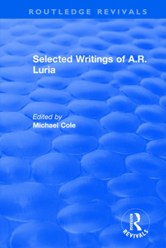 Paperback Selected Writings of A.R. Luria Book