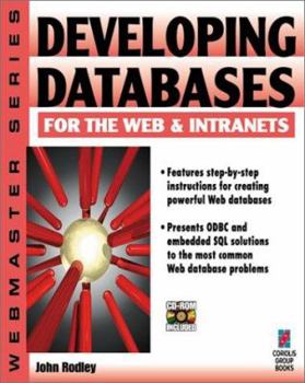 Paperback Developing Databases for the Web and Intranets Book