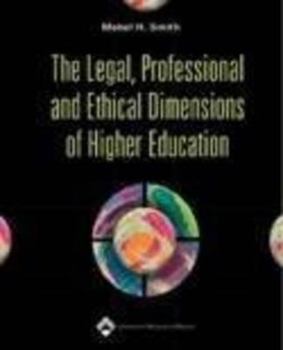 Paperback The Legal, Professional and Ethical Dimensions of Higher Education Book