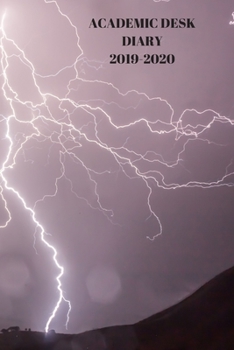 Academic Diary Week To View A5 Organiser Planner: Starts 1 August 2019 Until 31 July 2020. storm Diary, Paperback With Soft Water Repelling Matte Front Cover. High Quality.