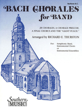 Paperback Bach Chorales for Band: Baritone B.C. Book