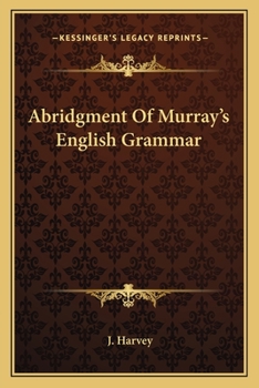 Paperback Abridgment Of Murray's English Grammar Book
