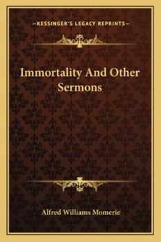 Paperback Immortality And Other Sermons Book