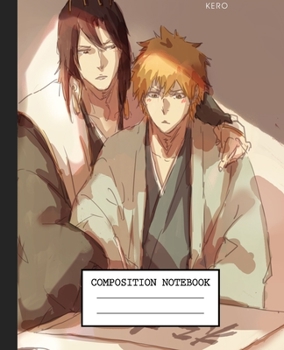 Paperback Notebook: Anime Bleach Soft Glossy Cover Graph Paper Pages Book 7.5 x 9.25 Inches 110 Pages Book