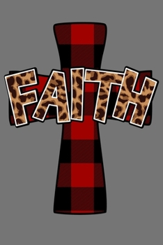 Paperback Faith Prayer Journal: Buffalo Plaid and Leopard Faith Cross Book