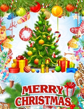 Merry Christmas: An Adult Coloring Book with Fun, Easy, and Relaxing Designs