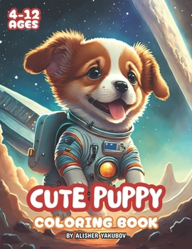 Paperback Cute Puppy Coloring Book