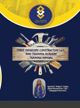 Hardcover Three Kingdoms Construction Company, LLC and Training Academy - Training Manual Book