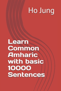 Paperback Learn Common Amharic with basic 10000 Sentences Book